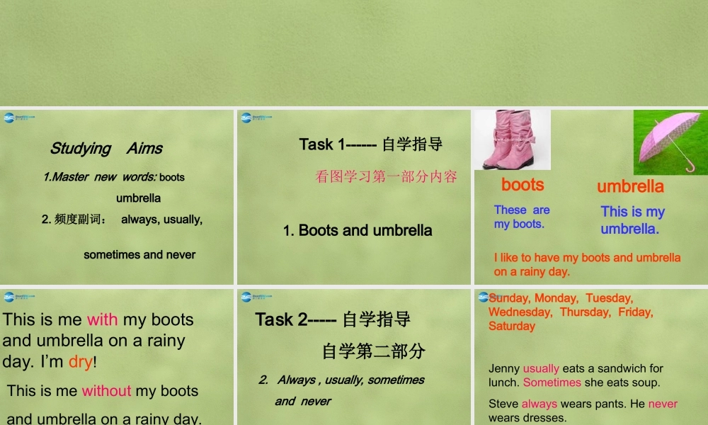 六年级英语上册《Lesson 9 On the School Bus》课件2 冀教版