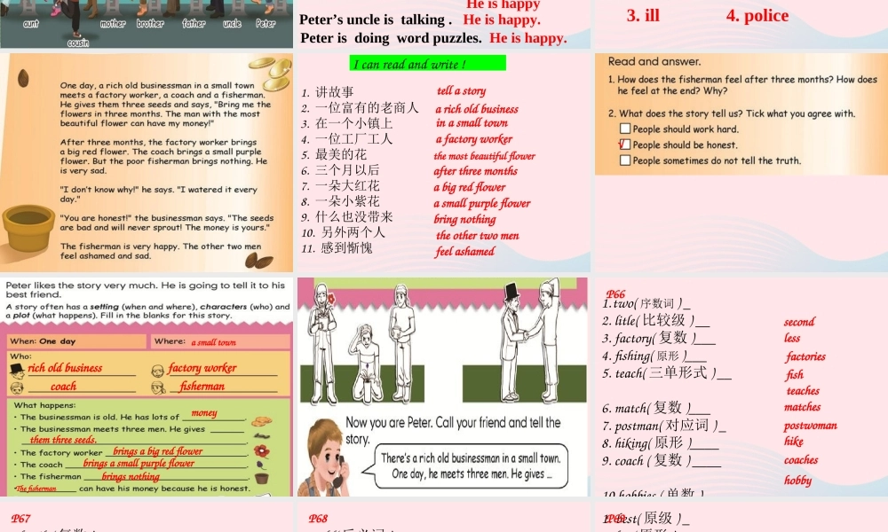 六年级英语上册 recycle 2课件 人教PEP-人教PEP小学六年级上册英语课件