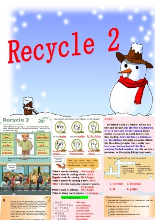 六年级英语上册 recycle 2课件 人教PEP-人教PEP小学六年级上册英语课件