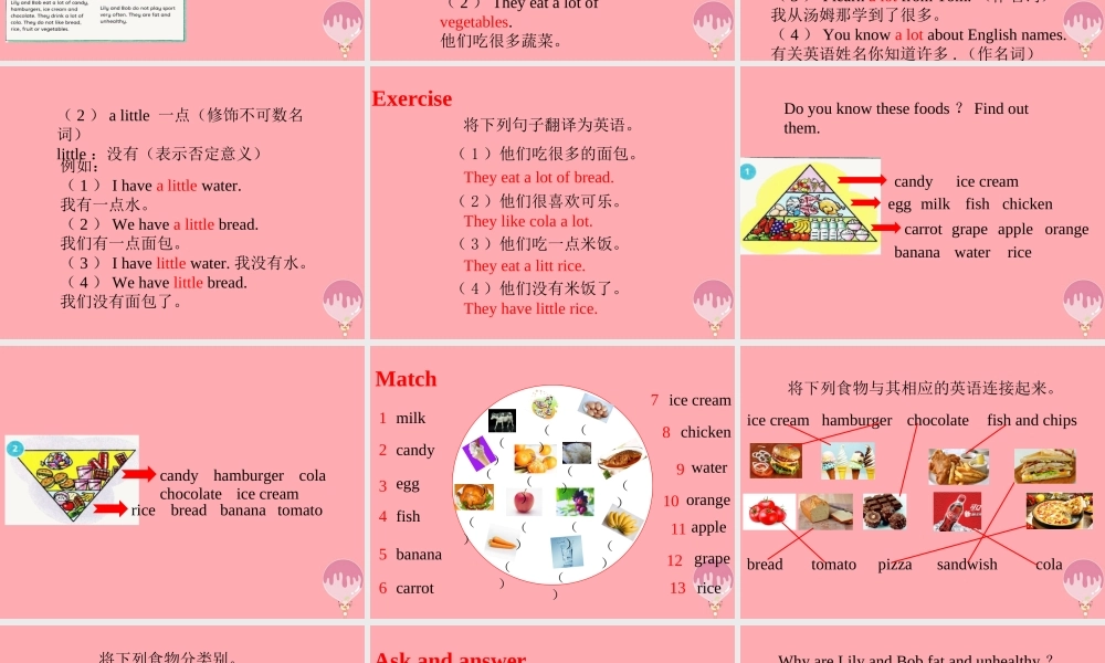 六年级英语上册 Unit 3 Healthy or unhealthy（第2课时）课件 牛津上海版-牛津上海版小学六年级上册英语课件