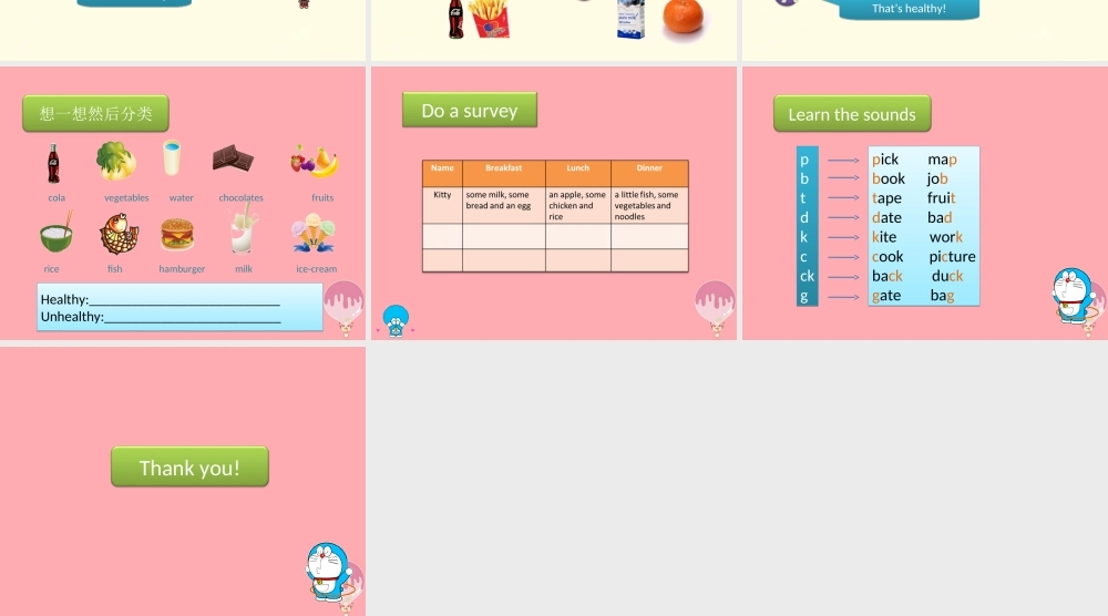 六年级英语上册 Unit 3 Healthy or unhealthy课件 牛津上海版-牛津上海版小学六年级上册英语课件