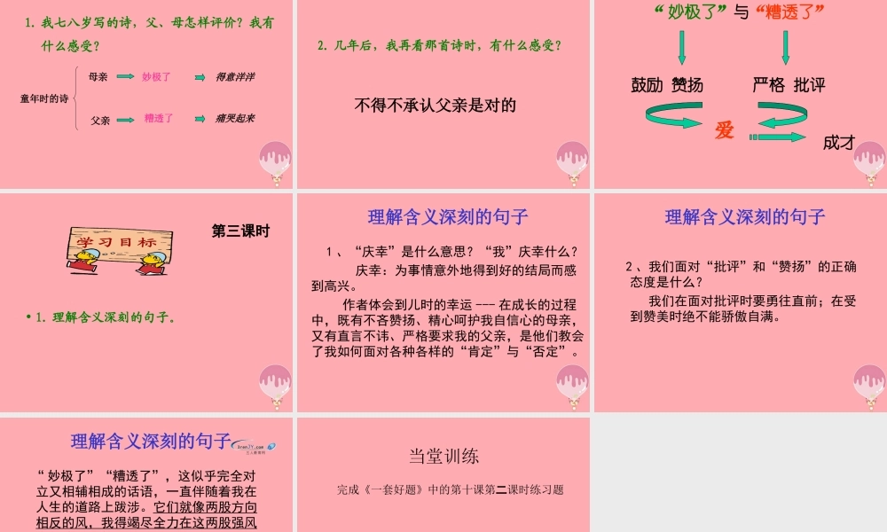 六年级语文上册 第10课“妙极了”与“遭透了”课件5 西师大版-西师大版小学六年级上册语文课件