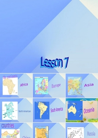 六年级英语上册《Unit 2 Around the world》（Lesson 7）课件 人教新起点-人教新起点小学六年级上册英语课件