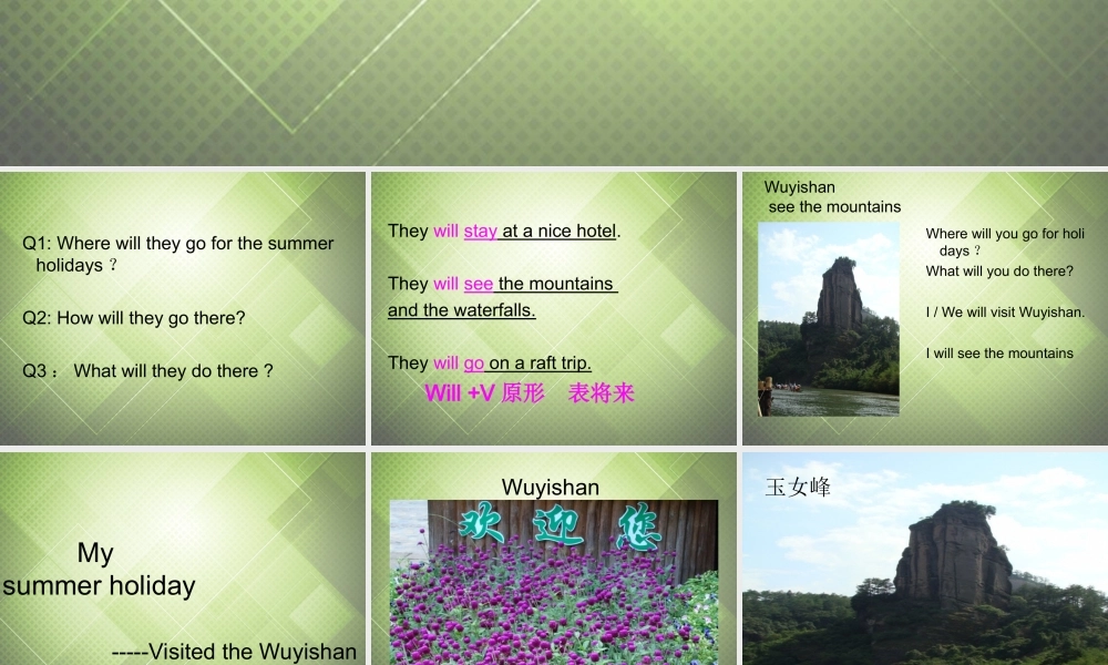 六年级英语上册 Unit 3 Lesson 5课件 闽教版