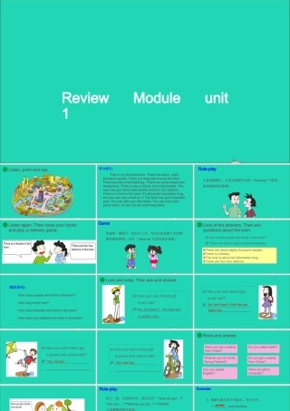 六年级英语上册 Review Unit 1 外研版（三起）