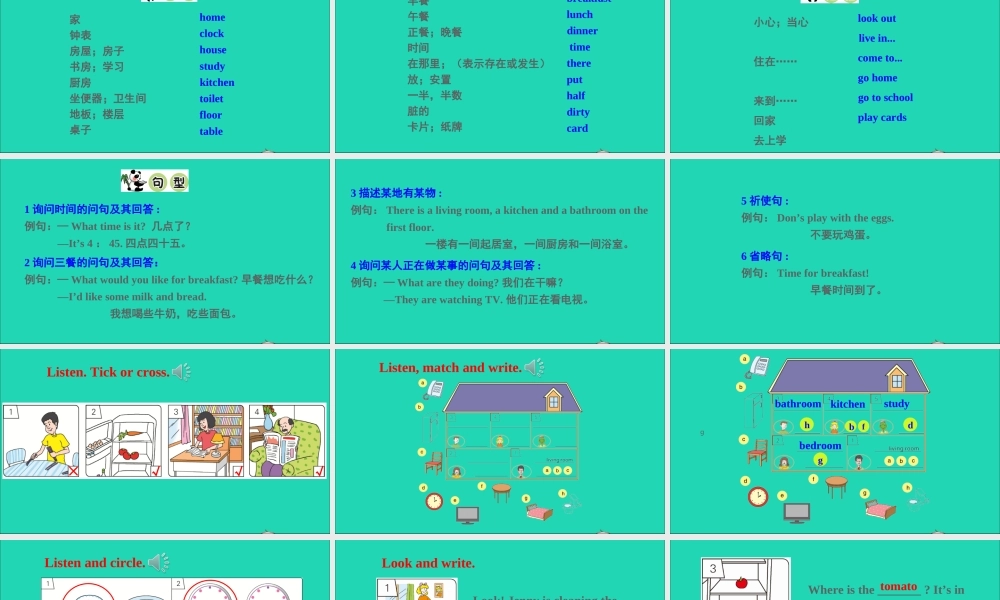 六年级英语上册 Unit 1 Li Ming Goes to Canada（Again please）课件+素材 冀教版（三起）