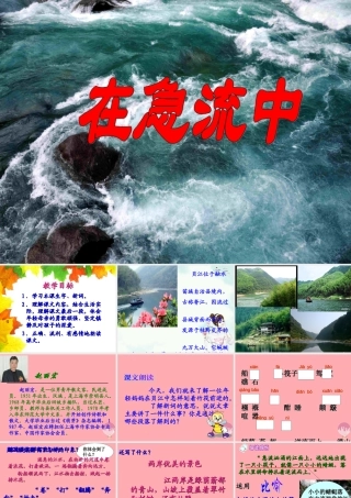 六年级语文上册 第11课 在急流中课件1 西师大版-西师大版小学六年级上册语文课件