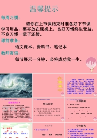 六年级语文上册 第11课 在急流中课件3 西师大版-西师大版小学六年级上册语文课件