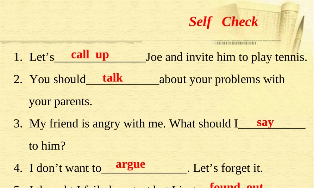 六年级英语下册 Fun Time 2（5）课件 人教新版