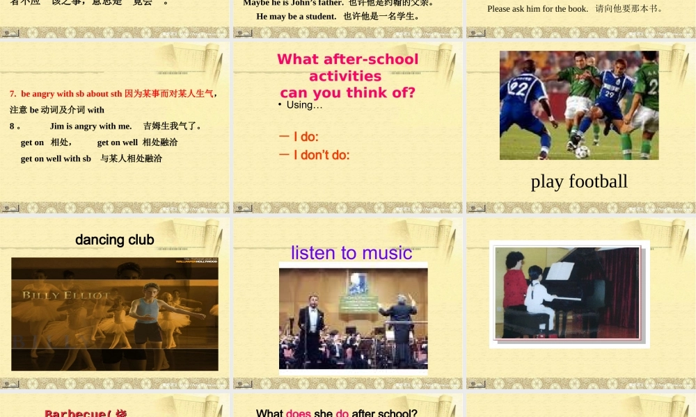 六年级英语下册 Fun Time 2（5）课件 人教新版