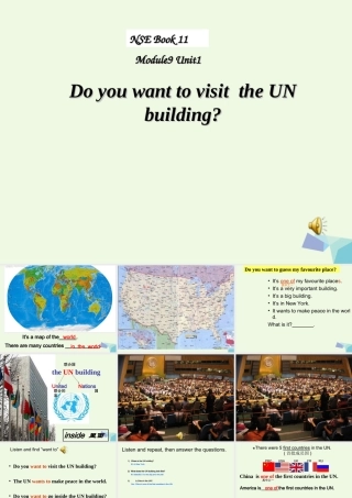 六年级英语上册 Unit 1 Do you want to visit the UN building课件 外研版（一起）-外研版小学六年级上册英语课件