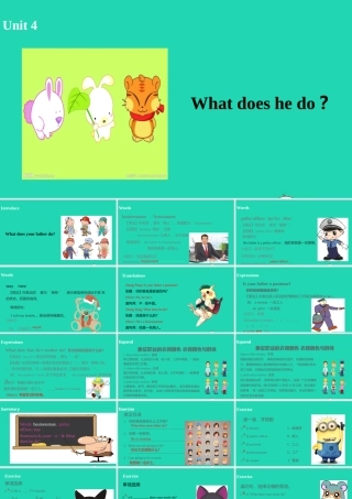 六年级英语上册 Unit 5 What does he do（第2课时）课件 人教PEP版-人教PEP小学六年级上册英语课件