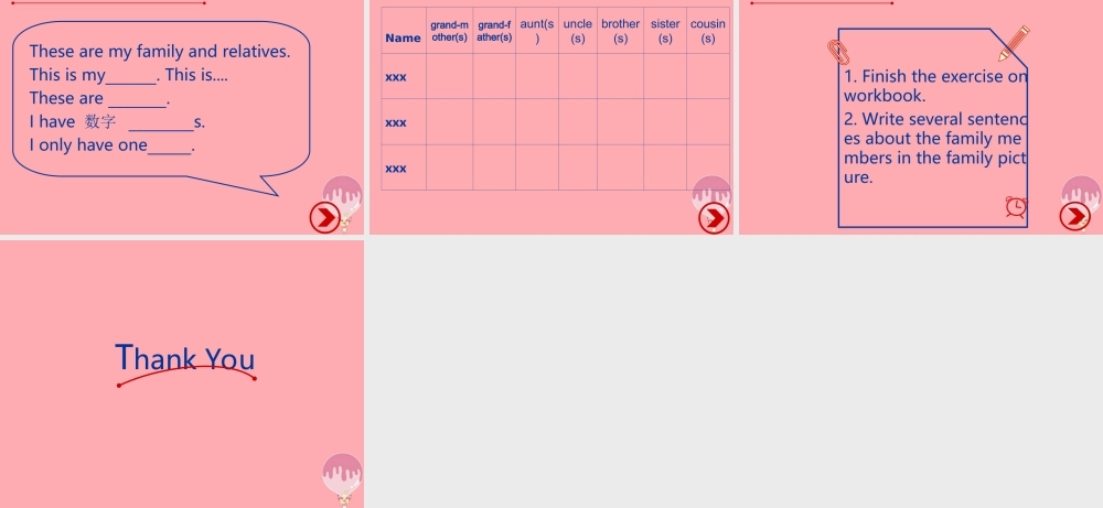 六年级英语上册 Unit 1 Family and relatives课件2 牛津上海版（一起）-牛津上海版小学六年级上册英语课件