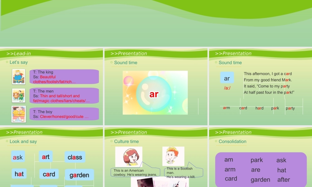 六年级英语上册 Unit 1 The king’s new clothes（第3课时）教学课件 牛津译林版（三起）-牛津版小学六年级上册英语课件