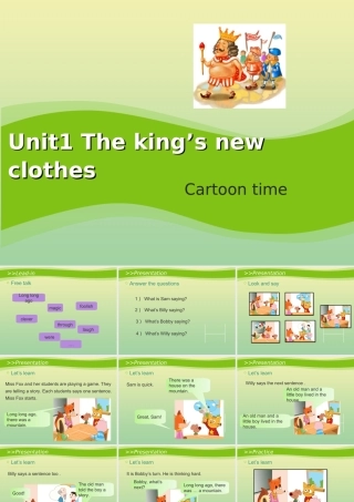 六年级英语上册 Unit 1 The king’s new clothes（第4课时）教学课件 牛津译林版（三起）-牛津版小学六年级上册英语课件