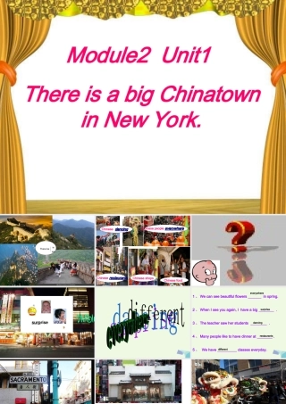 六年级英语上册 Unit 1 There is a big Chinatown课件 外研版（一起）-外研版小学六年级上册英语课件