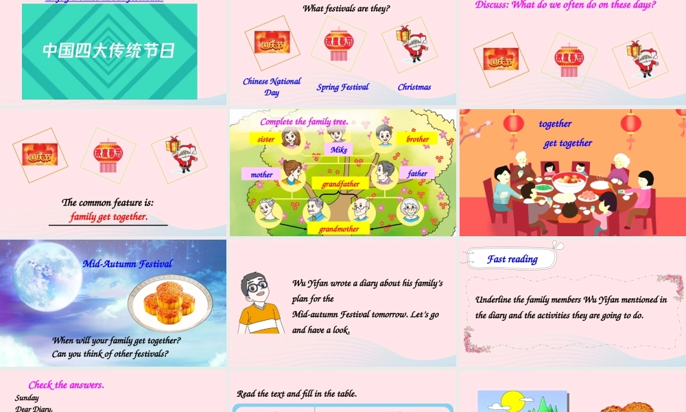 六年级英语上册 Unit 3 My weekend plan Part B 第5课时上课课件+素材 人教PEP版