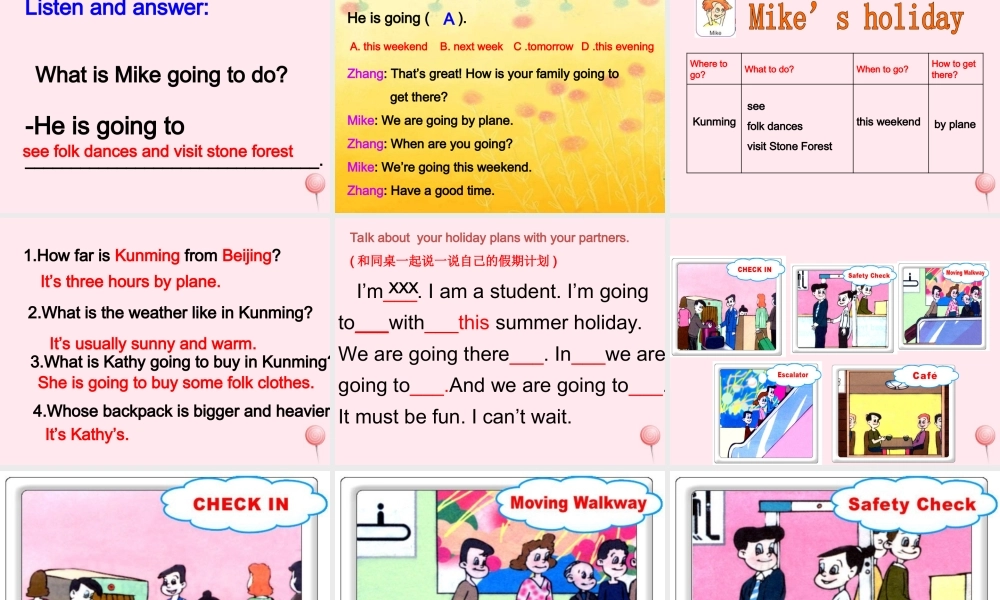 六年级英语下册 Let's take a trip课件1 人教PEP版-人教PEP小学六年级下册英语课件