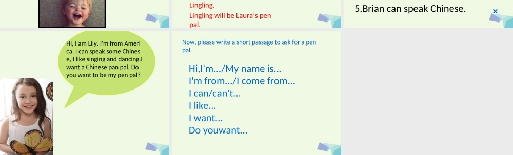 六年级英语上册 Unit 1 Unit 1 Can I write to her课件 外研版（一起）-外研版小学六年级上册英语课件