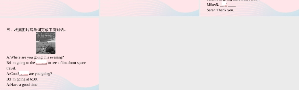 六年级英语上册 Unit 3 My weekend plan Part B（1）Let’s try Let’s talk作业课件 人教PEP版-人教PEP小学六年级上册英语课件