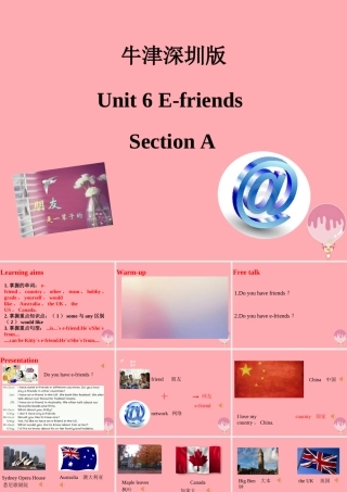 六年级英语上册 Unit 6 E-friend（第1课时）课件 牛津上海版-牛津上海版小学六年级上册英语课件