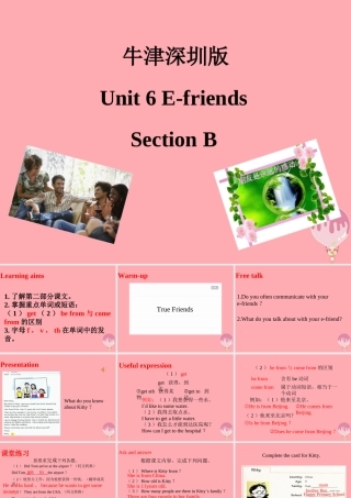 六年级英语上册 Unit 6 E-friend（第2课时）课件 牛津上海版-牛津上海版小学六年级上册英语课件