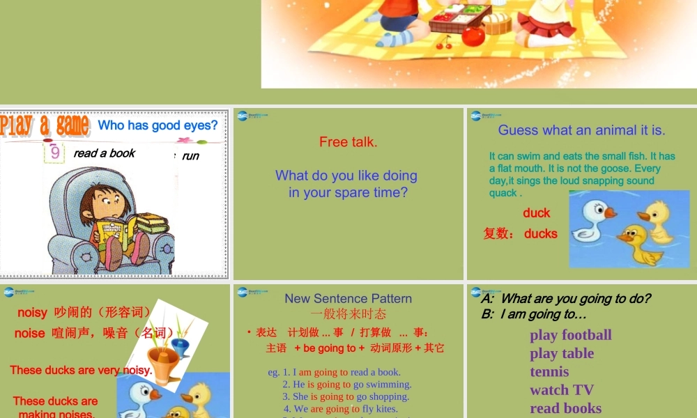 六年级英语下册 Module 2 Unit 1 We’re going to have a picnic课件2 外研版（一起）