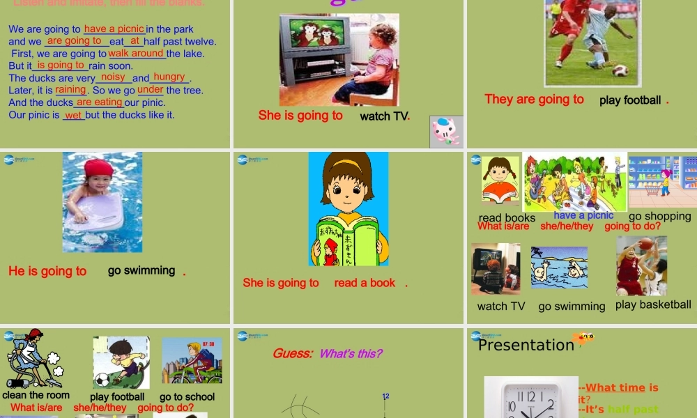 六年级英语下册 Module 2 Unit 1 We’re going to have a picnic课件2 外研版（一起）