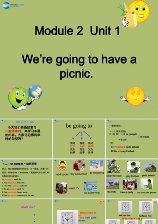 六年级英语下册 Module 2 Unit 1 We’re going to have a picnic课件3 外研版（一起）