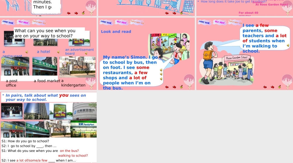 六年级英语上册 Unit 6 Going to school课件1 牛津上海版（一起）-牛津上海版小学六年级上册英语课件