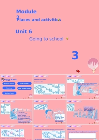 六年级英语上册 Unit 6 Going to school课件2 牛津上海版（一起）-牛津上海版小学六年级上册英语课件