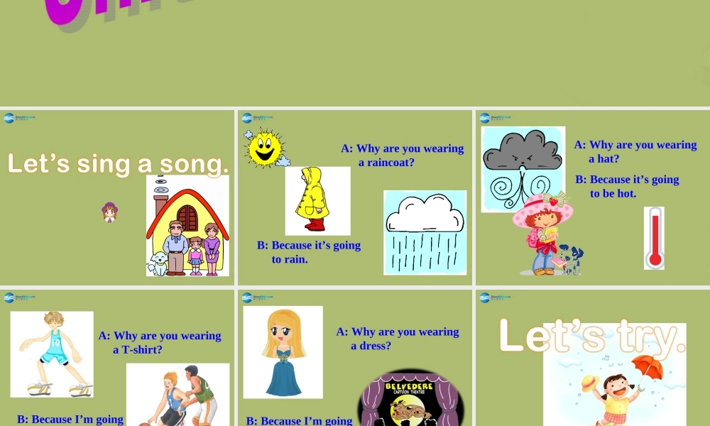 六年级英语下册 Module 2 Unit 2 It’s going to rain课件1 外研版（一起）