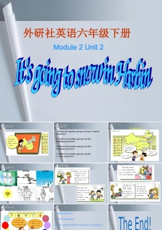 六年级英语下册 Module 2 Unit 2课件 外研版