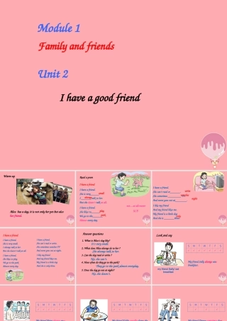 六年级英语上册 Unit 2 I have a good friend课件1 牛津上海版（一起）-牛津上海版小学六年级上册英语课件