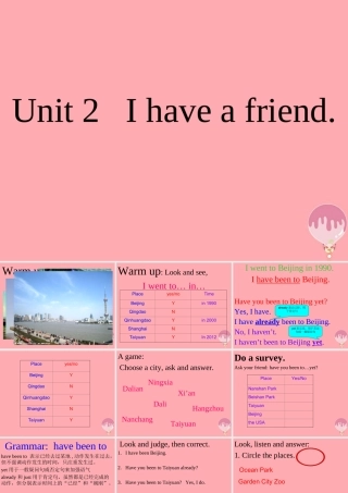 六年级英语上册 Unit 2 I have a good friend课件2 牛津上海版（一起）-牛津上海版小学六年级上册英语课件