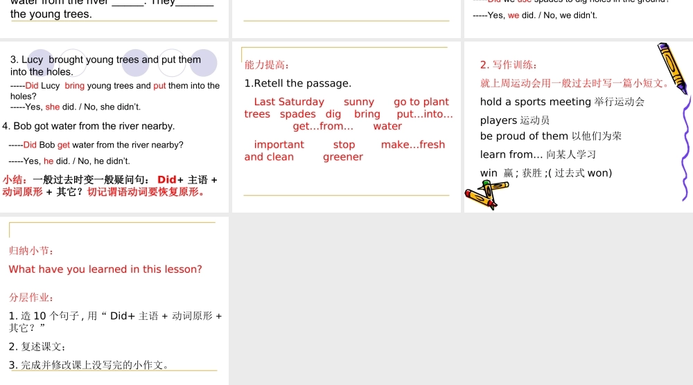六年级英语下册 Unit 2 Lesson11课件 新人教版
