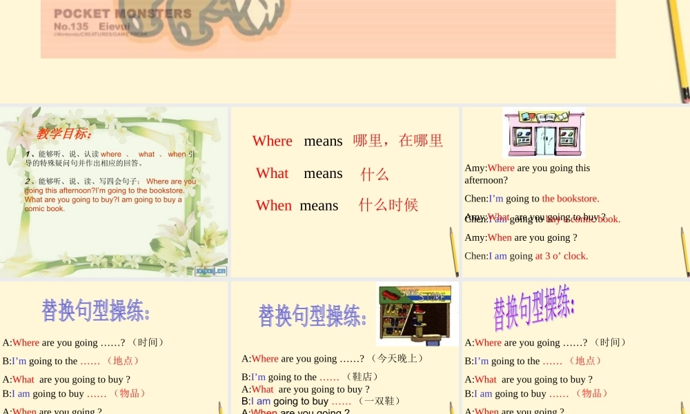 六年级英语上册 Unit 3 PartB(3)课件 人教PEP