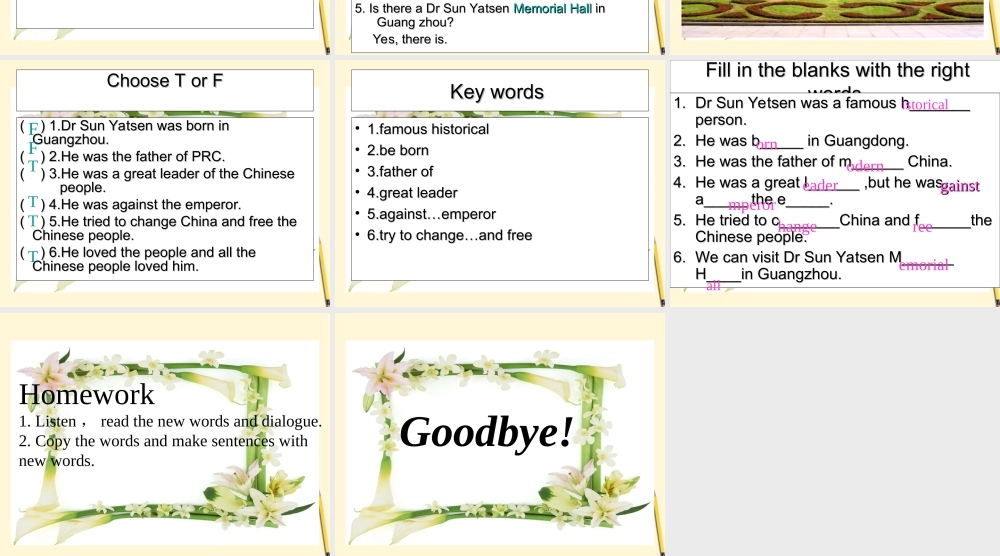 六年级英语下册 Module 3 Unit 7(6)课件 广州版