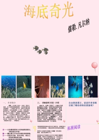 六年级语文上册 第15课《海底奇光》课件3 沪教版-沪教版小学六年级上册语文课件