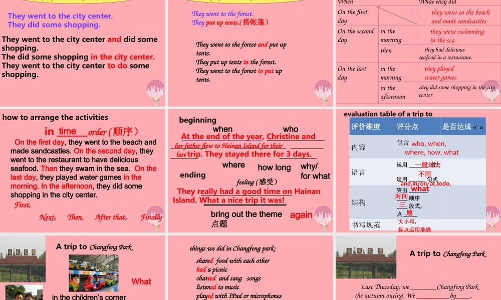 六年级英语上册 Unit 3 Spnding a day out together课件2 牛津上海版（一起）-牛津上海版小学六年级上册英语课件