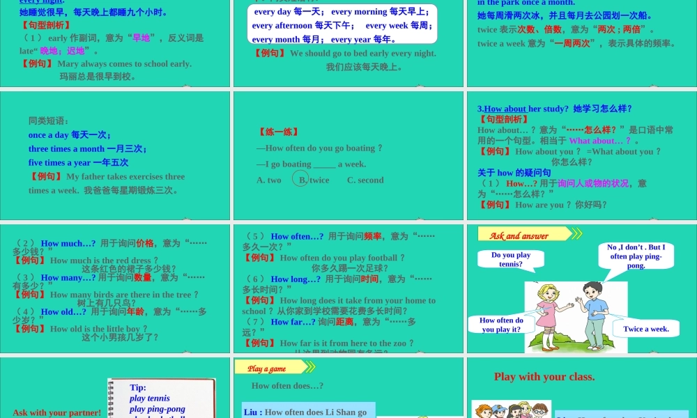 六年级英语上册 Unit 2 I'm healthy Part B课件+素材 陕旅版（三起）