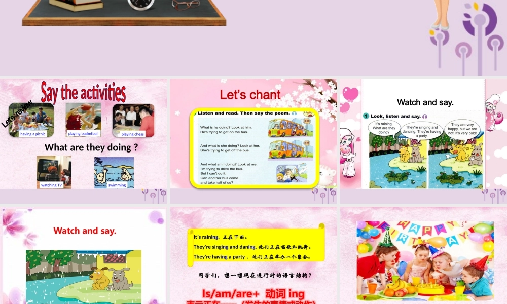 六年级英语下册 Module 5 Unit 1 He is playing the suona，but the phone rings课件 外研版（三起）-外研版小学六年级下册英语课件