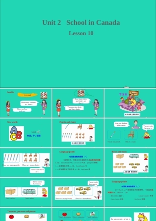 六年级英语上册 Unit 2 School in Canada Lesson 10 How Many Are There课件+素材 冀教版（三起）