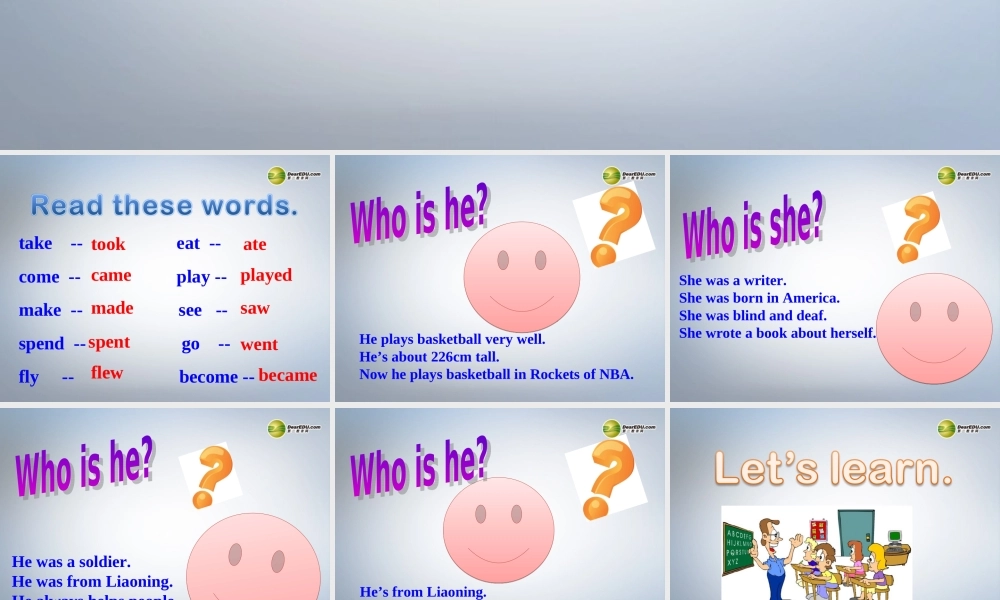 六年级英语下册 Module 7 Unit 2 He spent about twenty-one hours in space课件（2） 外研版（三起）