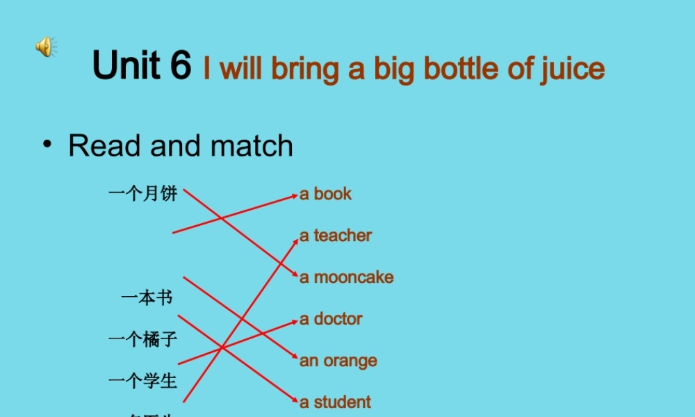 六年级英语上册 Unit 6 I will bring a big bottle of orange juice课件1 湘少版-湘少版小学六年级上册英语课件