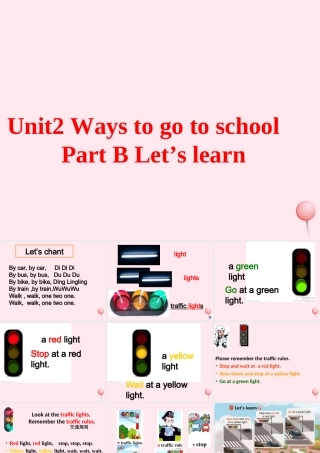 六年级英语上册 Unit 2 Ways to go to school（partB lets learn）课件 人教PEP-人教PEP小学六年级上册英语课件