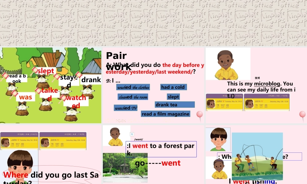 六年级英语下册 Unit 3 Where did you go A Lets learn课件2 人教PEP版-人教PEP小学六年级下册英语课件