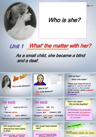 六年级英语下册 Module 9 Unit 1 What' the matter with her？课件（1） 外研版（三起）