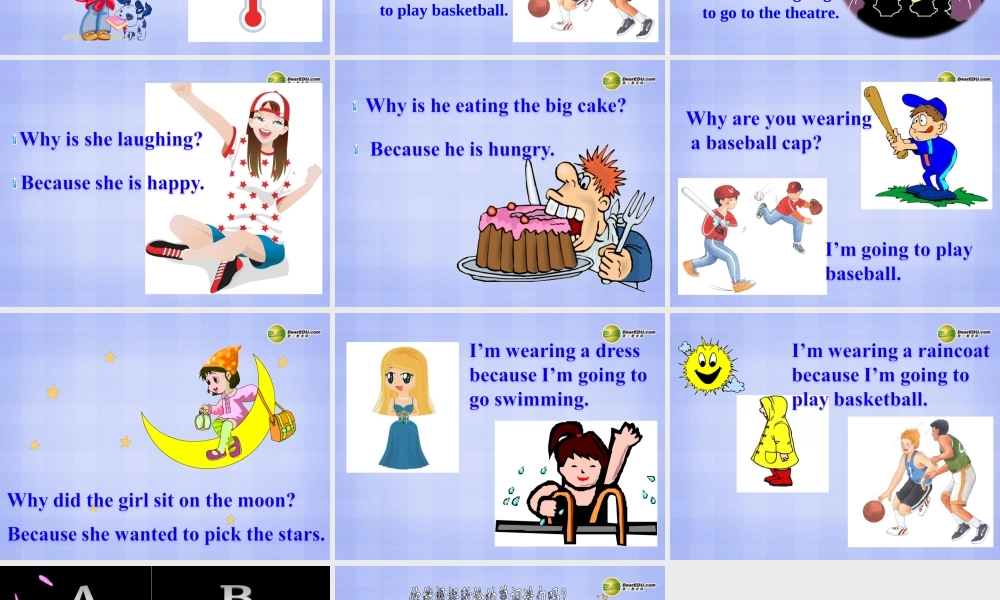 六年级英语下册 Module 9 Unit 2 Because it`s going to rain课件（1） 外研版（三起）