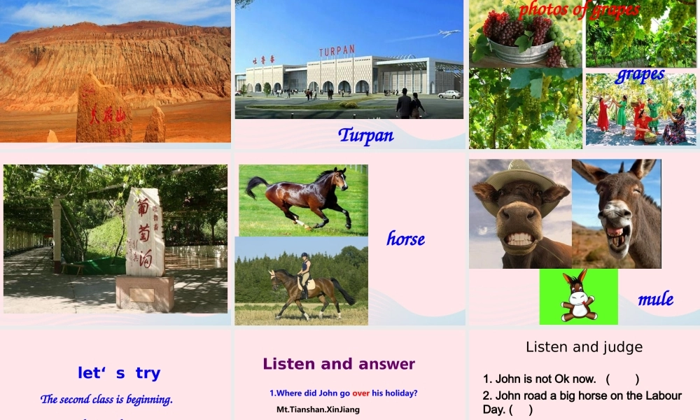 六年级英语下册 Unit 3 Where did you go Part A Lets talk2教学课件 人教PEP版-人教PEP小学六年级下册英语课件